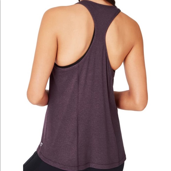 Sweaty Betty Compound Jersey Tank Size S In Aubergine Marl Women Pull On - Picture 2 of 11